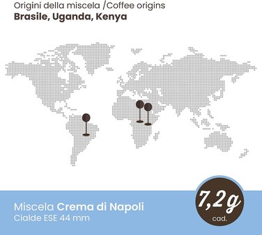 Кавові пади Caffè Toraldo Mischung Crema di Napoli ESE 44 мм, 50 шт