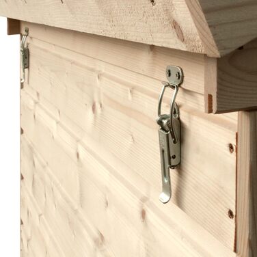 Будка для собак Outdoor маленьких порід – дерев'яна будка для собак, водостійкий дах 76 x 99 x H80 см, розмір S, Timbela M401-1 розмір M, 76x99xH80cm, натуральне дерево