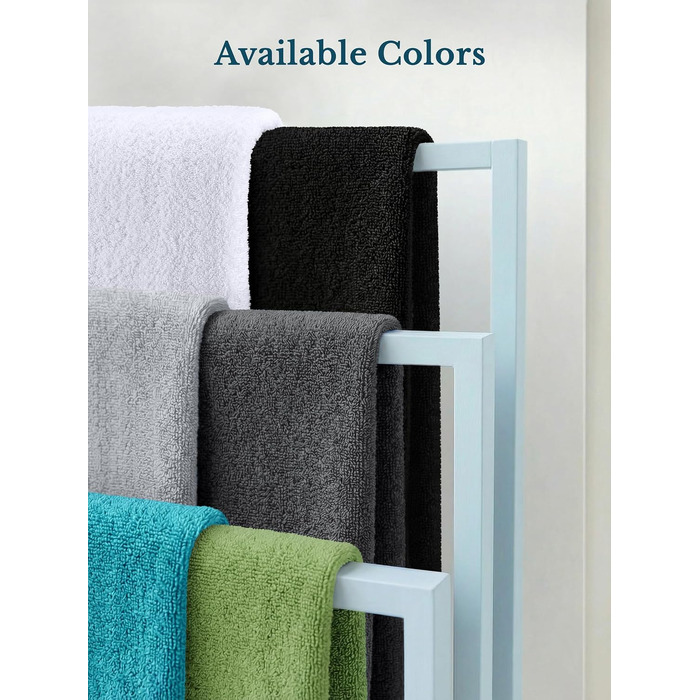 Набір банних рушників Utopia Towels (4 шт.), 69 x 137 см, 100% бавовна, гігроскопічні м'які рушники для душу з петлею для підвішування, колір: світло-сірий