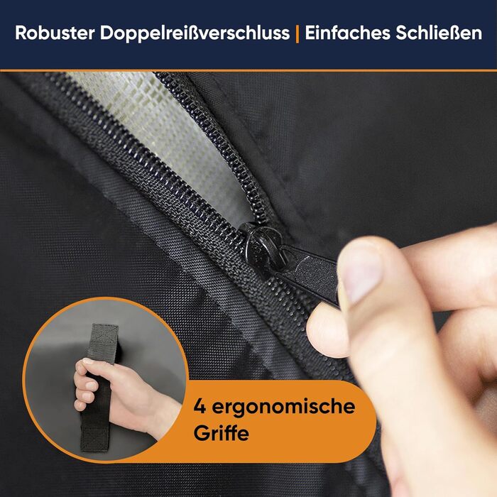 Mattress cover 140x200cm – protection for storage and moving – 30cm thick – waterproof and tear-resistant storage bag with zipper