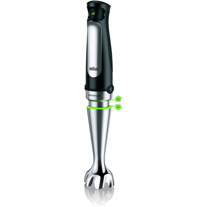 Блендер Braun MultiQuick 7 MQ 7025X, 3-в-1, 1000 Вт, подрібнювач 350 мл, вінчик, плавне регулювання швидкості, чорний, модель 2019, 3 насадки