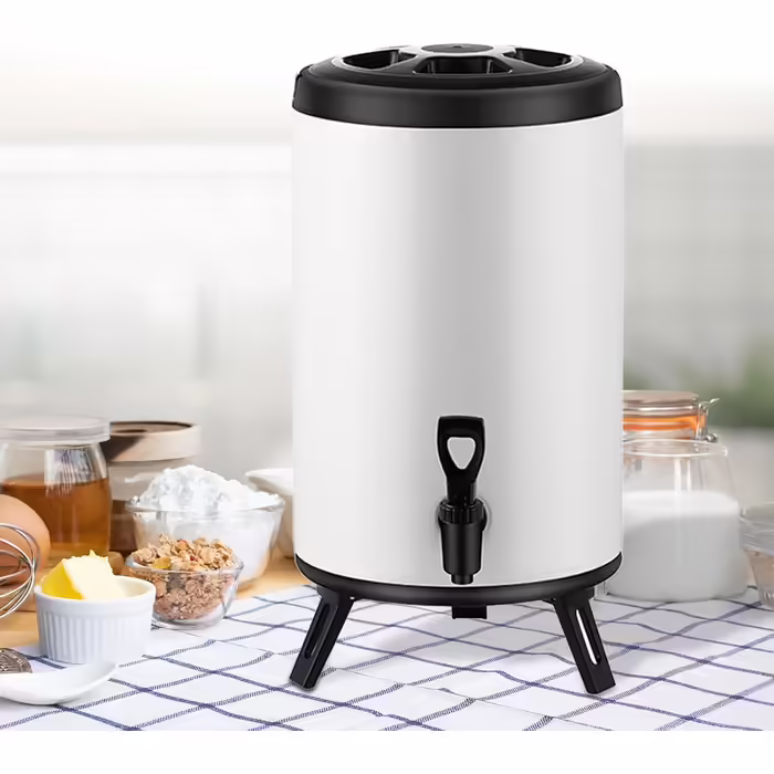 Insulated beverage dispenser, insulated tank, tea dispenser, milk dispenser for commercial use, 12l