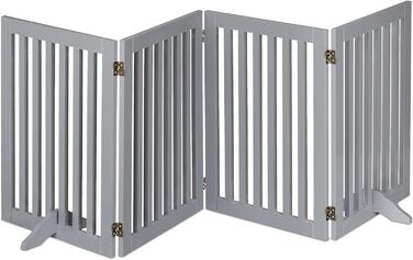Захисне ворота Relaxdays для собак, розкладне, сіре (70 x 207 см)
