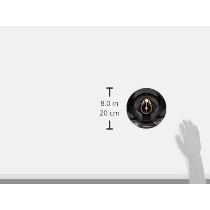Автомобільна коаксіальна акустика Pioneer TS-R1750S 3-смугова, 250 Вт, 17 см, потужний звук, чорна, 2 динаміки