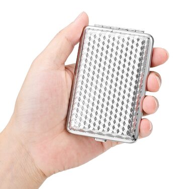 Чохол для сигарет з PU шкіри на 14 сигарет: чорний, срібний, червоний, синій (з подарунковою коробкою)