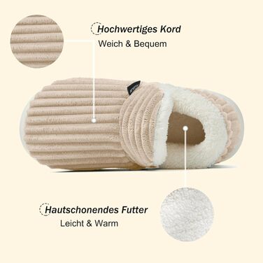 Тапочки домашні Donpapa для жінок та чоловіків, зимові, теплі, з плюшем та кордурою, закриті, з пам'яттю, антиковзаючі, для дому та вулиці, 38/39 EU, хакі