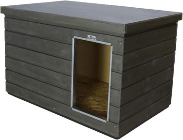 SAUERLAND Будка для собак, водовідштовхувальна, графіт/платиновий, середня, ізольована, товстий шар (графіт)