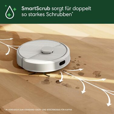 iRobot Roomba 105 Combo + AutoEmpty Dock: Робот-пилосос з автопорожненням, функція миття, LiDAR, 7000Pa, 120 хв, App - Чорний