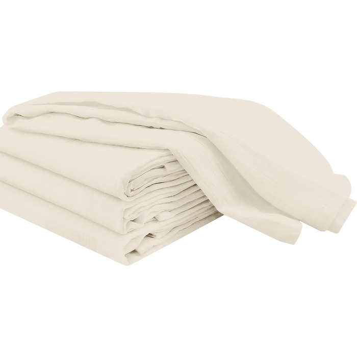 Utopia Kitchen 24-Pack 100% Cotton Dish Towels, Flour Sack Fabric, for Cleaning & Drying – Highly Absorbent Kitchen Dish Towels, Natural, 71.1 x 71.1 cm