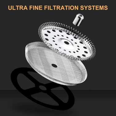 Френч-прес ParaCity 350 мл: нержавіюча сталь, термостійке скло, для холодної заварки, ідеальний подарунок для подорожей та дому (Чорний)