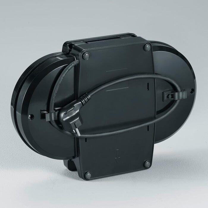 Severin WA 2106 Heart-Shaped Waffle Maker - Anti-Stick Coating, Slim Design, 1200W - Black
