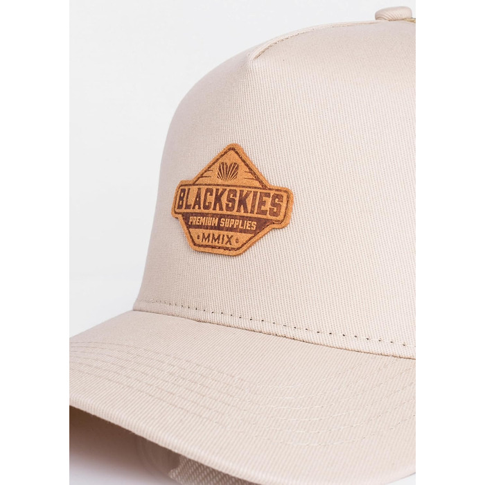 Кепка бейсболка Blackskies Essentials Trucker (бежево-коричнева) | Унісекс, сітка, для чоловіків та жінок, streetwear, outdoor, літо