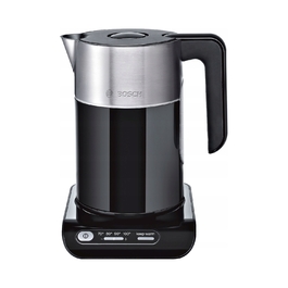 Електричний чайник Bosch TWK8613P, 2400 Вт, 1,5 л, чорний