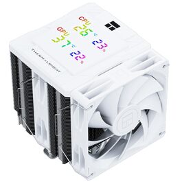 Кулер для процесора Thermalright Peerless Assassin 120 Digital ARGB White — двовежевий повітряний охолоджувач з цифровим дисплеєм, для AM4/AM5, LGA1851/1700/1200/115X