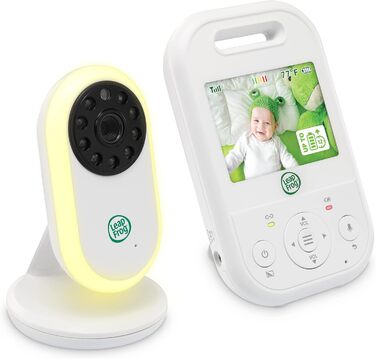 Відеоняня LeapFrog LF2513 без Wi-Fi з IPS LCD екраном 2.8 дюйма, поворотна, з нічним баченням, датчиком температури, радіусом дії 300 метрів, 12 годин роботи від акумулятора