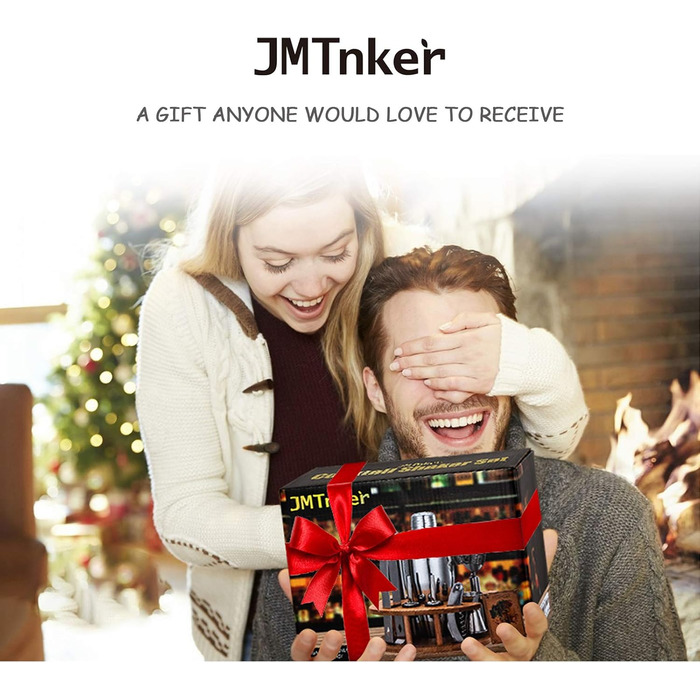 Набір бармена Schwarz (Чорний) зі стійкою для коктейлів - професійний шейкер для приготування напоїв