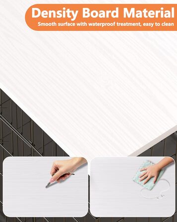 Насадка для собачого воріта Piskyet, дерев'яна робоча поверхня, сумісна з ворітками 76,2 см (30 дюймів), білий/оптимальний для саду