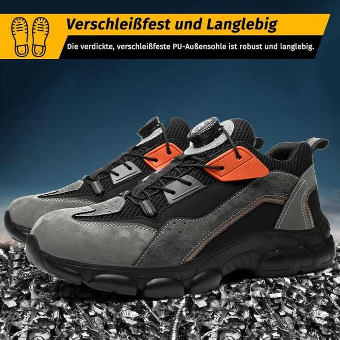 Черевики робочі чоловічі S3 Explorer 3.0. Легкі спортивні черевики, антипрокольні та антиударні. Модель F683, чорний (36 EU)