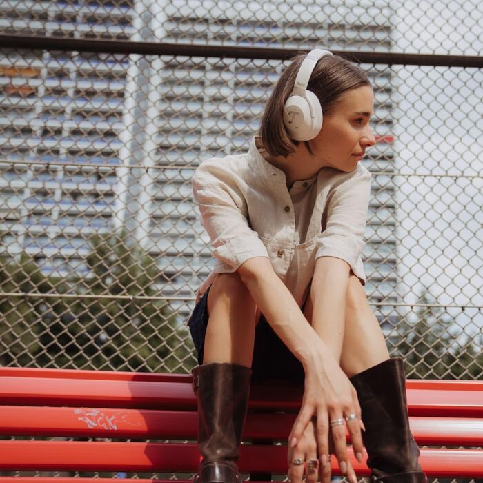 Бездротові Bluetooth-навушники Teufel REAL Blue NC 3 Over-Ear з активним шумозаглушенням ANC, Pearl White