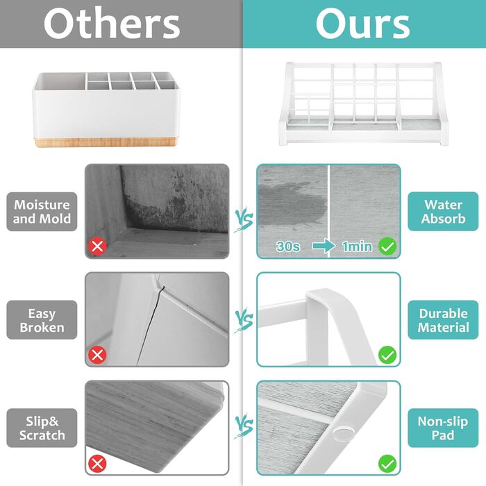 Toothbrush Holder, Instant Organizer – Bathroom Countertop Organizer, Kids, Electric Toothbrush & Toothpaste Holder – 7 Compartments, Bathroom Sink Accessories, Storage