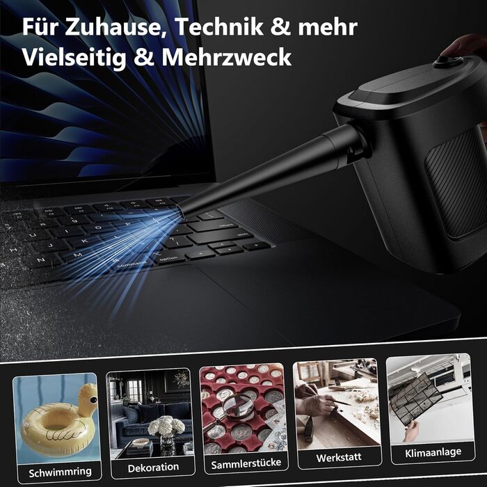 Електричний пилосос для пилу 150000 RPM - YJS350W-1. Потужний безщітковий мотор, металевий корпус