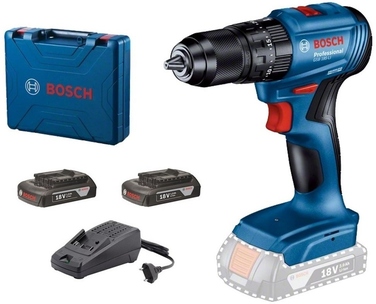 Дриль-викрутка Bosch GSB 185-LI 18V з ударом, 2 акумулятори по 2Аг та зарядний пристрій, комплект