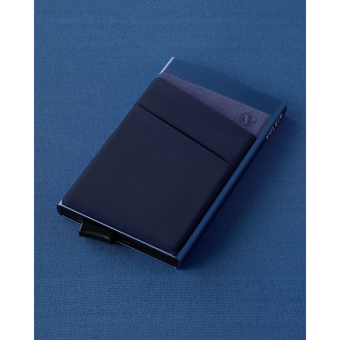 Чоловіче картхолдер VULKIT з RFID захистом: компактний гаманець для 5-7 карт та банкнот (Marine)