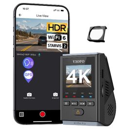 Автомобільний відеореєстратор VIOFO A119M Pro 4K HDR з Wi-Fi 6, GPS, нічною зйомкою, CPL-фільтром та режимом паркування