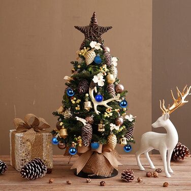 4 см Новорічні кулі для прикраси ялинки, 40 шт. Міцні, синього кольору. Новорічний декор для ялинки