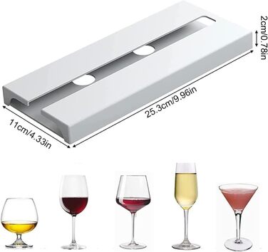 Тримачі для келихів вина SAMSYOKI (4 шт.) - підвісні, самоклеючі, для кухні, бару, ресторану