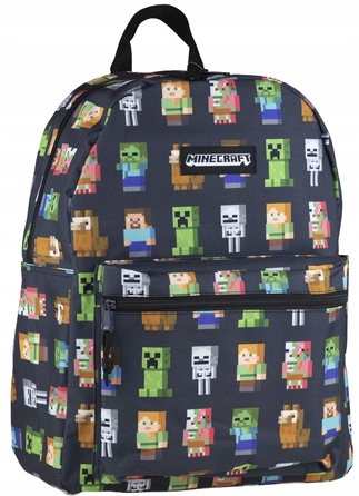 Шкільний рюкзак Astra Minecraft однокамерний, чорний, 16 л