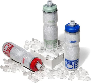 Camelbak Podium Ice Sport Water Bottle, Squeeze Bottle, for Running, Cycling, Hiking Black