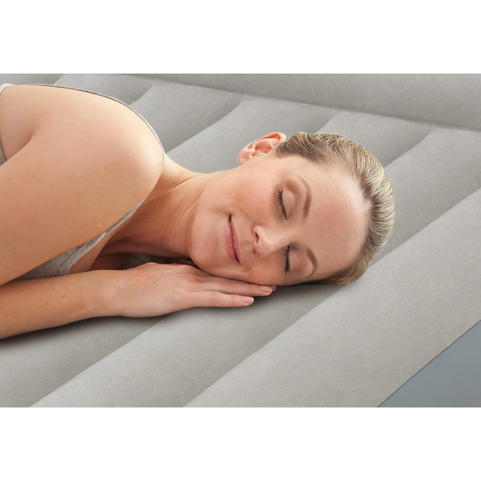 Надувний матрац Intex Queen Kissen Rest Fiber-Tech RP 152x203x30 см (64118ND) - комфортний матрац для сну