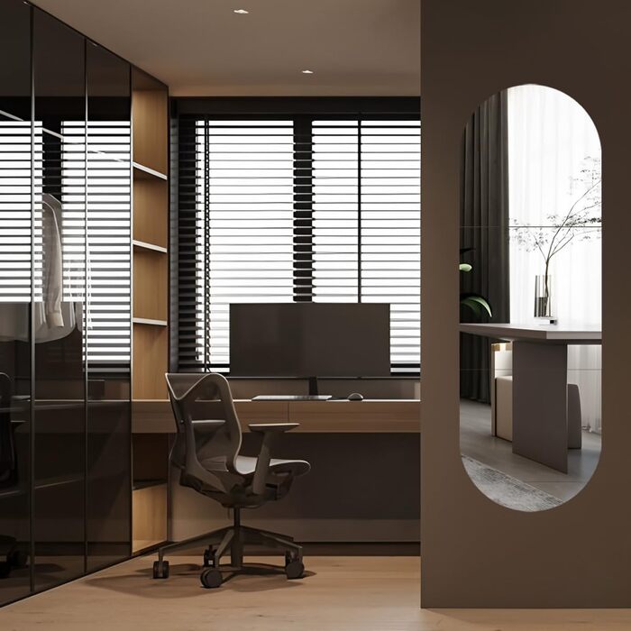 Дзеркало наклейка HD-акрил для стін, безпечне, самоклеюче, для макіяжу, фітнесу, дитячої кімнати, декору (3)