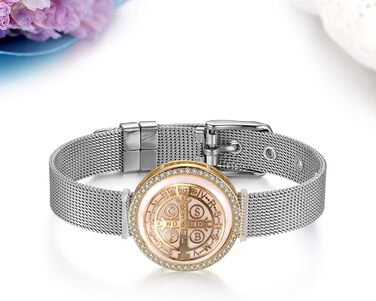 Чоловічий браслет JewelryWe з нержавіючої сталі та гуми, класичне плетиво