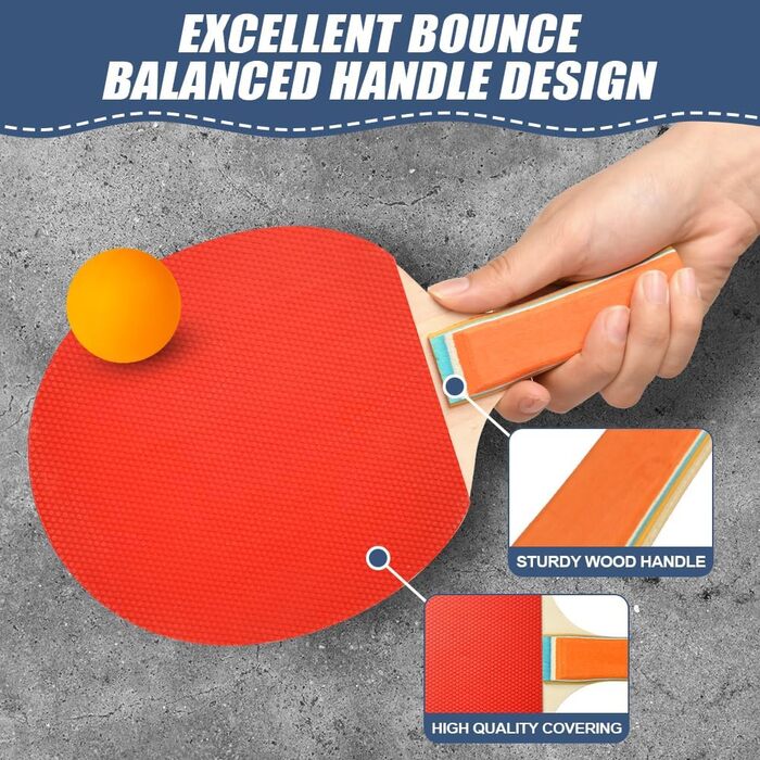 Набір для настільного тенісу Flintronic: 2 ракетки + 3 м'ячі, сумка, для початківців та професіоналів