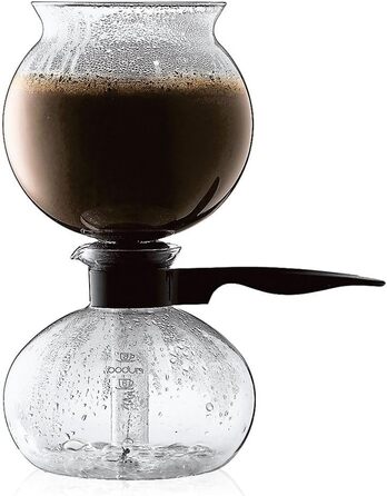 Кавоварка Bodum Pebo 1208-01, 1 л, чорна, сифоновий тип