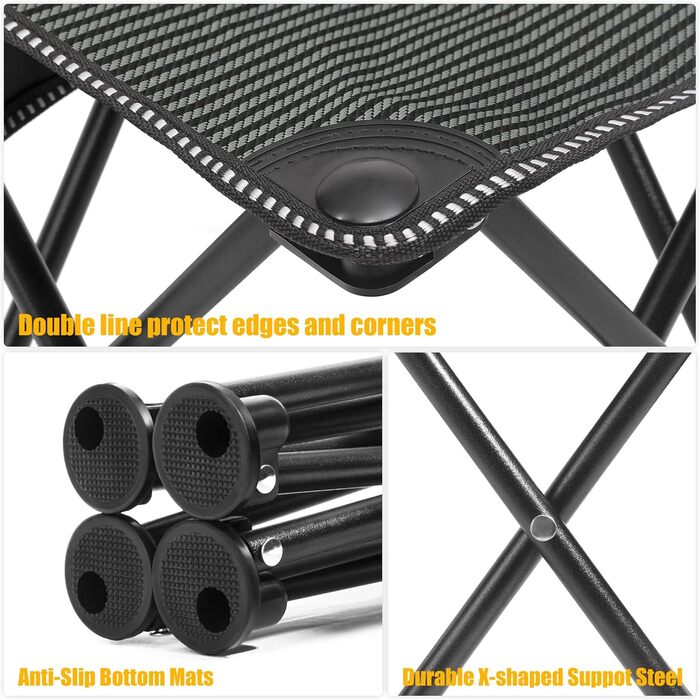 Складний стілець MATEPROX: легкий, портативний, для відпочинку на природі, риболовлі, кемпінгу та саду