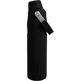 Stanley Iceflow Fast Flow Water Bottle Sport 0.6L - Thermos Bottle Keeps 10 Hours Cold - Dishwasher Safe - Leakproof Water Bottle - BPA-Free Sports Bottle - Black