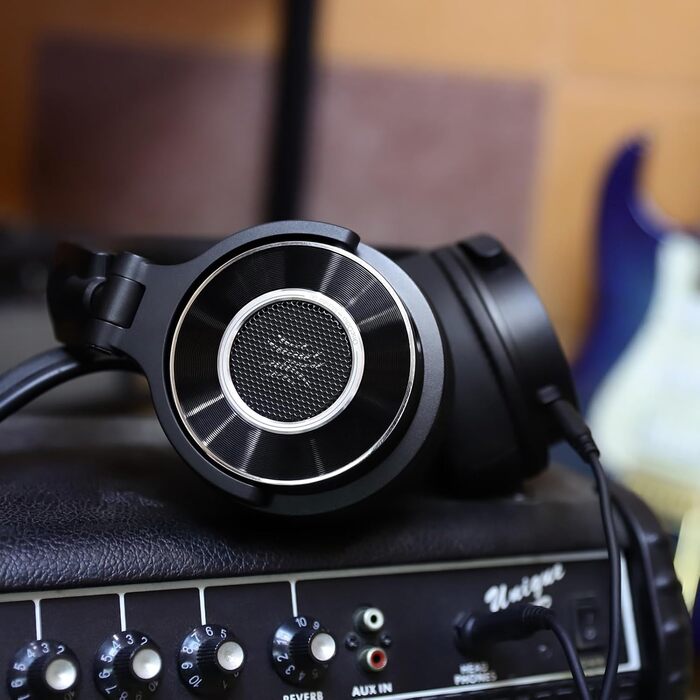 OneOdio Monitor 60: Професійні навушники-студійні, закриті, 38 Ом, Hi-Res Audio, 50 мм драйвер, знімний кабель (3.5 мм/6.35 мм), для подкастів, телефону, ПК, чорні