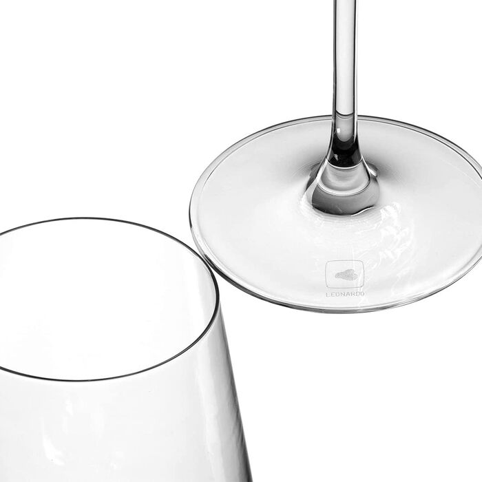 Leonardo Puccini Weinglas 560 ml 2-piece Set with Engraving for Couples - Anniversary and Engagement Gifts - Personalized Wedding Gift - Wine Glass for Women and Men - Glass Wine Goblet