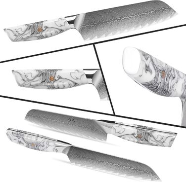 Японський ніж SHANGDAO Kiritsuke 20 см з 67 шарів легованої сталі, ніж для суші, кухонний ніж для кухні