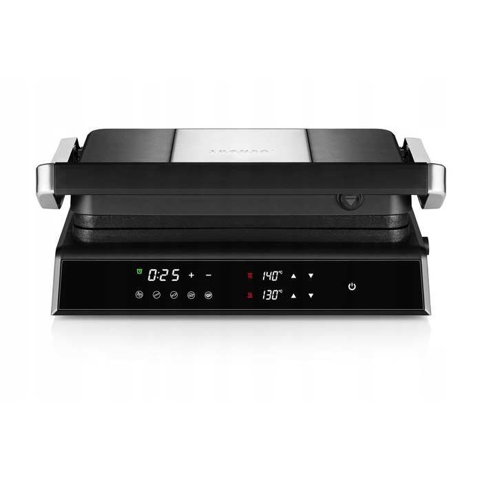 Електричний гриль Transa Electronics DualPlate, чорний, 2200 Вт, з регулюванням температури