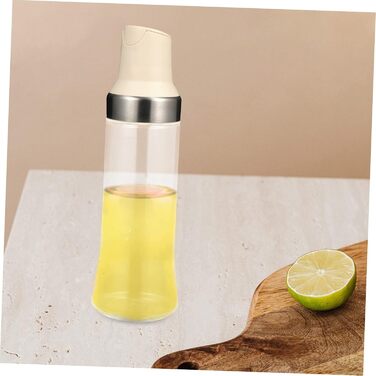 CIYODO Automatic Open and Close Oil Bottle, Auto-Vinegar Bottle, Sauce Bottle, Vinegar and Oil Spout, Sauce Bottle, Sauce Bottles, Vinegar Jar, Clear Vinegar Bottle, Silica Gel White