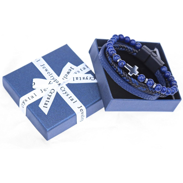 Чоловічий шкіряний браслет з хрестом, розарій, чорний/коричневий, аксесуар для чоловіків та хлопців