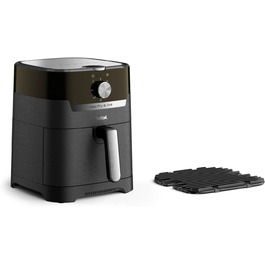 Фритюрниця-гриль Tefal EY5018 Easy Fry & Grill Classic, 2-в-1, аерофритюрниця та гриль, 4,2 л, 1550 Вт, XL, без олії, енергозберігаюча, чорна