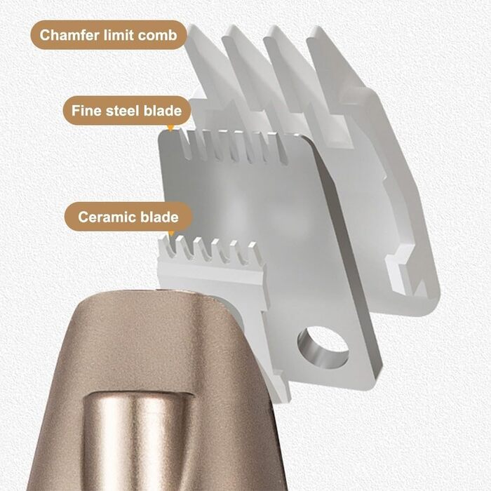 Електрична машинка для стрижки тварин з LED-підсвіткою, бездротова, USB, для собак, котів, догляду за лапами, обличчям, тілом, чорна