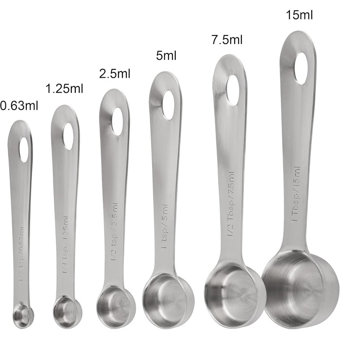 Smithcraft Measuring Cup and Spoon Set, Copper Measuring Cups and Spoons for Baking and Kitchen, Stainless Steel Measuring Cups and Spoons for Dry and Liquid Ingredients, Metal, 7 Measuring Cups and 6 Spoons