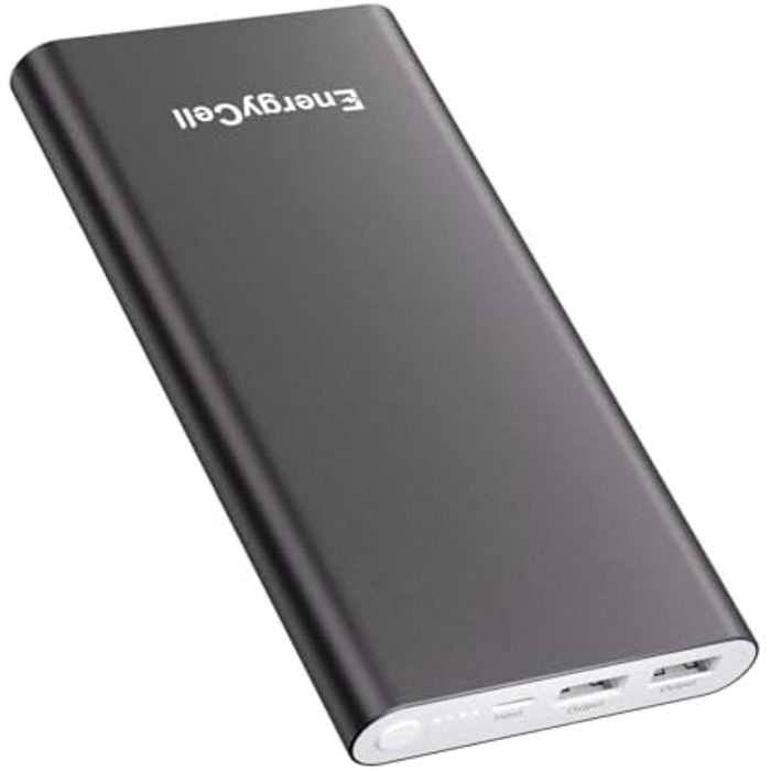 Power Bank Pilot 4GS 12000mAh Чорний: портативний зарядний пристрій для iPhone, Samsung, Huawei та інших пристроїв