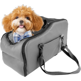 Автокрісло для собак та котів, автосидіння для маленьких собак, з захисними гаками та регульованими ременями